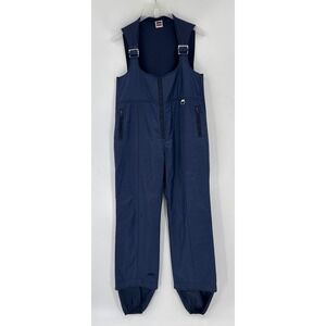 Levi's Vintage Men Size L Navy Blue Ski Snow Bib Overalls Insulated 80's USA